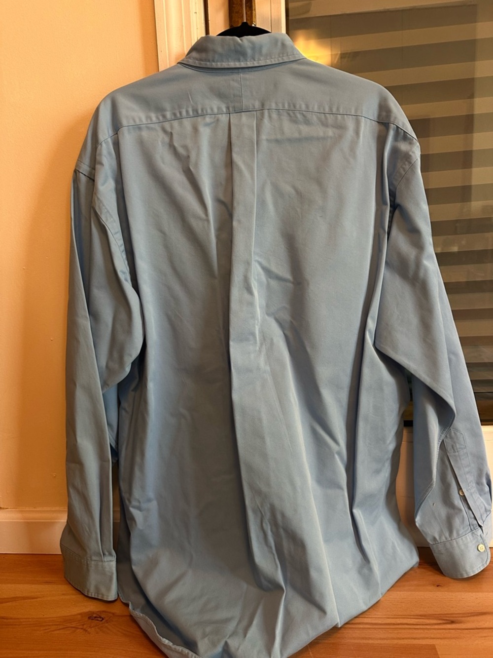 Ralph Lauren Light Blue Button-Down Shirt with Pink Pony - Picture 3 of 3